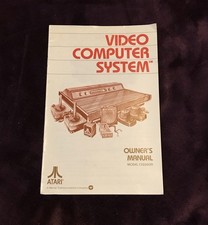 Original 1980 Atari CX2600A Video Computer System Owner's Manual