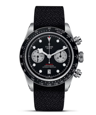 2026 Tudor Black Bay Chrono Black Dial Strap Steel Watch M79360N-0007
