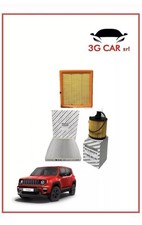 KIT TAGLIANDO 3 FILTRI PER JEEP RENEGADE 1.6 2.0 MJT 120CV (ARIA/OLIO/ABITACOLO)