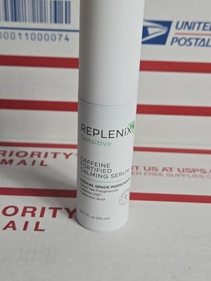 Replenix Caffeine Fortified Calming Serum 1fl oz - New, READ DESCRIPTION 