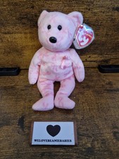 Ty Support The Bear Beanie Baby Plush Toy with Tags Cancer Charity
