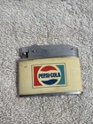 Chrome & Enamel Pepsi Cola flat Lighter vintage