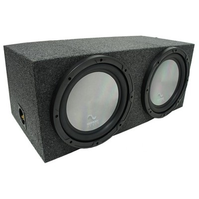 Universal Car Stereo Rearfire Sealed Dual 10'' Harmony A102 Sub Box Enclosure