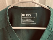 FIGS Catarina One Pocket Scrub Top XXL Hunter Green Technical Collection