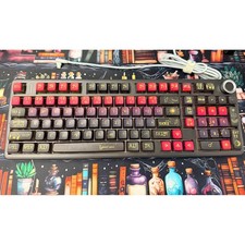 Aula F99 Pro Mechanical Keyboard Practical Magic Red Purple Tactile Excellent