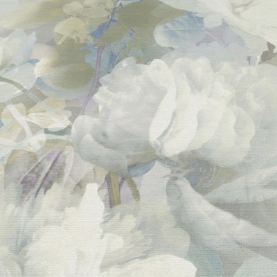 Blue/White Floral Panel Wallpaper Roll Textured Vinyl Erismann Aurora 10513-08
