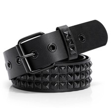 Studded Belt Metal Punk Rock Rivet Leather Gothic Accessories Women Men