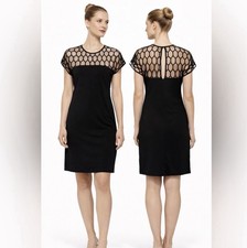 Gucci Mesh Lace Top Dress L Large Stretch Career Church Party NEW with flaw