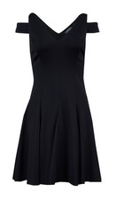 Lauren Ralph Lauren Women's Cutout Shoulder Dress (0, Black)