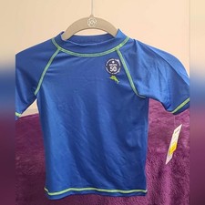 Boy's Tommy Bahama 50UPF Sun Protection Rash Guard Swim Shirt, Size XS 4 