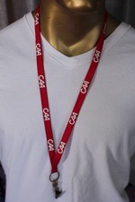 LANYARD CAA red color - Hip Hop Memorabilia