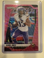 2024 Panini Prizm - Aaron Jones #186 Pink Wave Prizm