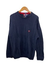 CHAPS RALPH LAUREN Knit Sweater (Thick) Large Cotton NVY