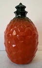 1930s 1940s Hazel Atlas Pineapple Milk Glass Jar lid VTG Kix cereal promo VG++