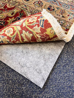 Non-Slip Rug Pad   Cushioning Felt & Rubber, Custom Easy-Cut, Floor Protection
