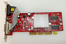PowerColor ATI Radeon 9200SE 128MB AGP Graphics Card DVI VGA R92LE Untested