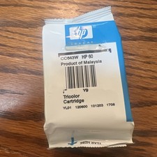 HP 60 Tri-Color Ink Cartridge CC643WN