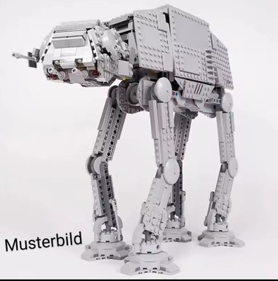 Klemmbausteine MOC Star Wars AT- AT Figuren und Speederbike Neu