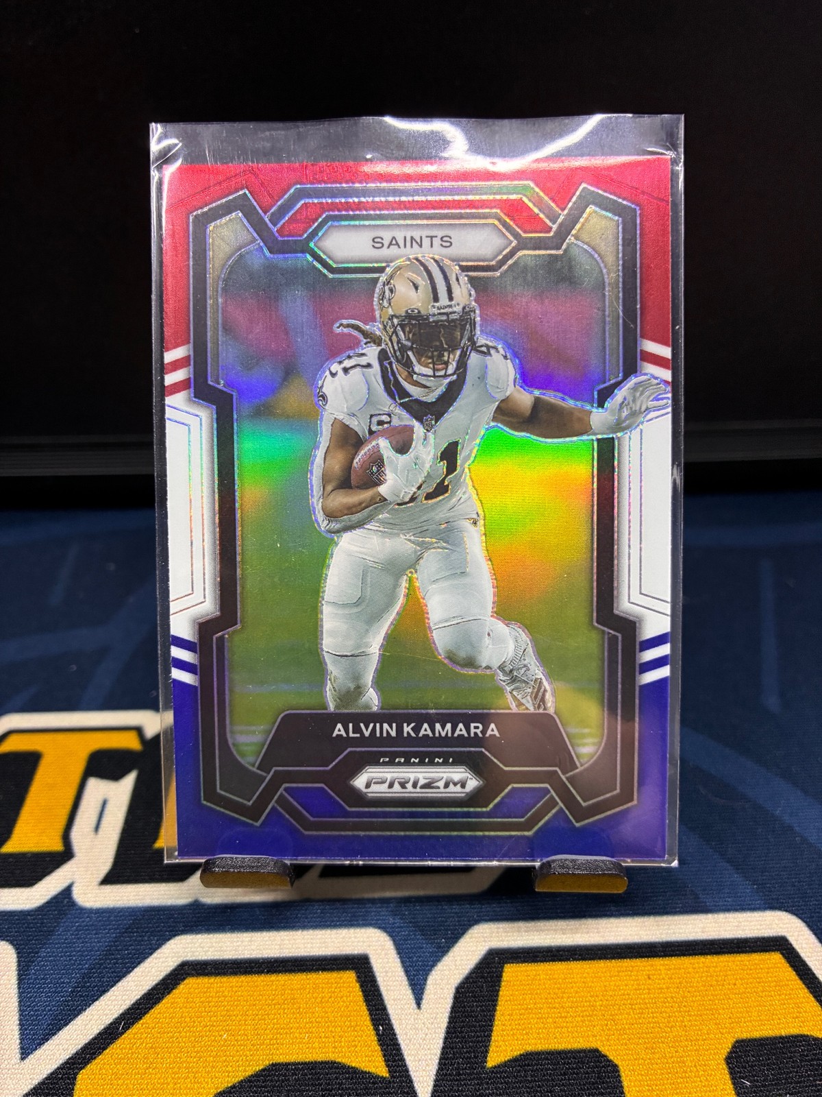 2023 Panini Prizm #210 Alvin Kamara Red White and Blue