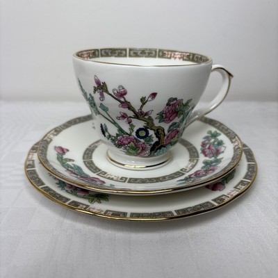 Duchess Bone China ''Indian Tree'' Tasse & Untertasse Trio Set Made in England