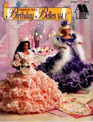 VGT ANNIE'S ATTIC CROCHET FASHION DOLL BIRTHDAY BELLES VOL 1