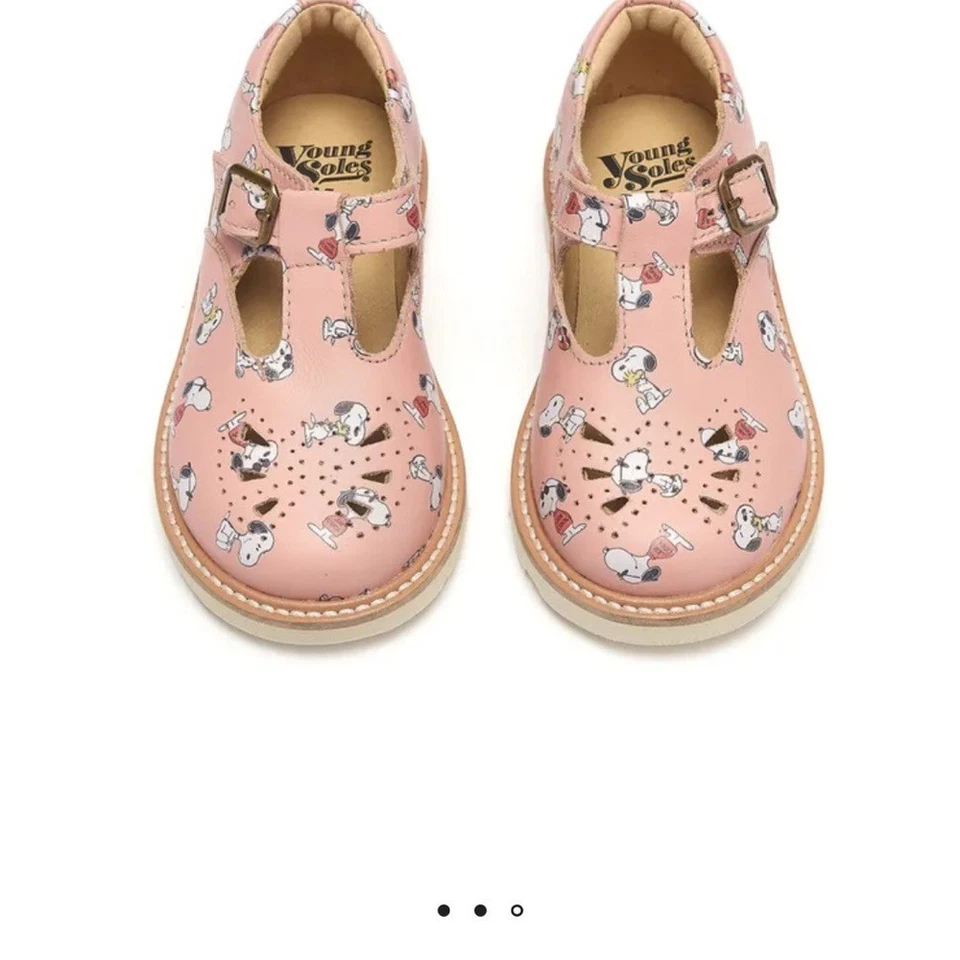 Nuevo Young Soles X Peanuts Rosie Snoopy Estampado Mary Jane Talla 4 Foto 2 de 4