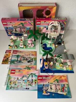 LEGO TOWN PARADISA: POOLSIDE PARADISE (6416) + 6410 + 6409 - 100% COMPLETE