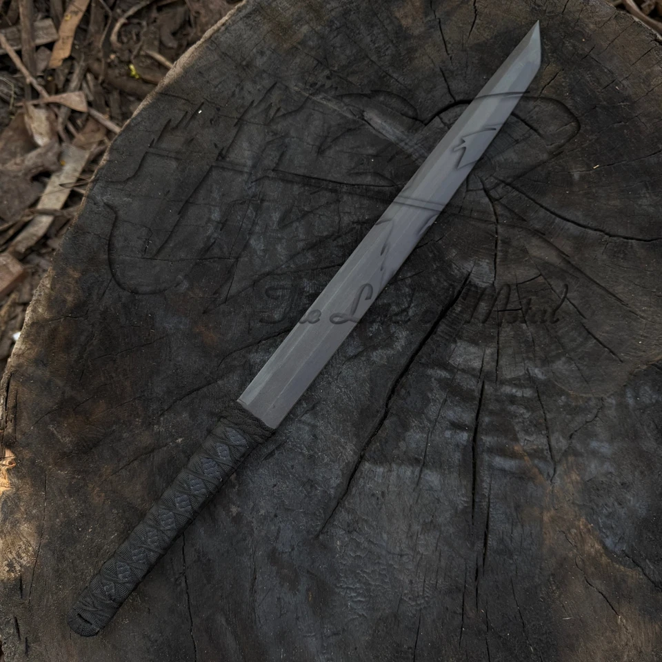 ESPADA SAMURAI WAKIZASHI UBR HECHA A MANO PERSONALIZADA ACERO AL CARBONO CON FUNDA Foto 2 de 4