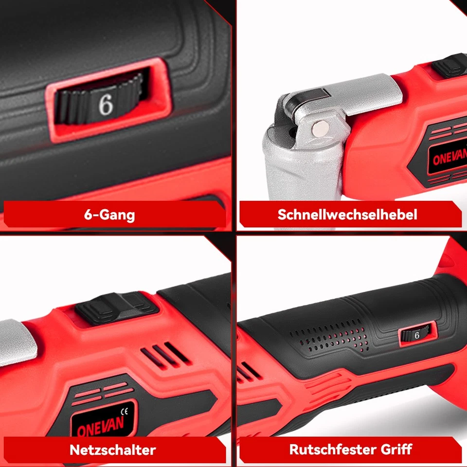 Für 18V Makita Akku Oszillierende Multifunktionswerkzeug Schleifgerät Multi-Tool - Bild 3 von 4