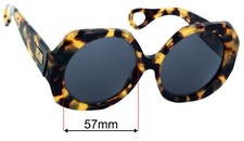 SFx Replacement Sunglass Lenses fits Von Zipper Karmic - 57mm Wide