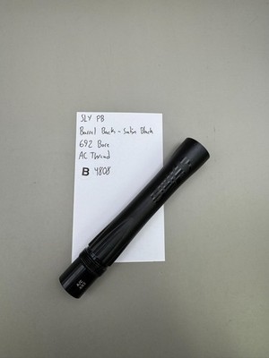 SLY PB Paintball Barrel Back-Satin Black 692 Bore AC Thread