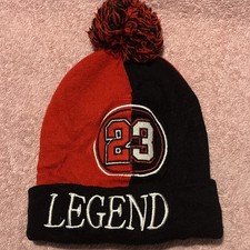 DYNASTY Colorblock Knit Beanie Hat Pom-Pom Lo...