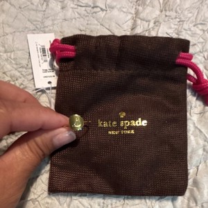 kate spade new york Forever Mine S Ring WBRUC158 Gold Plated Clear Round Band