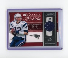 2011 Panini Timeless Treasures Tom Brady #7 Championship Season Jersey /100