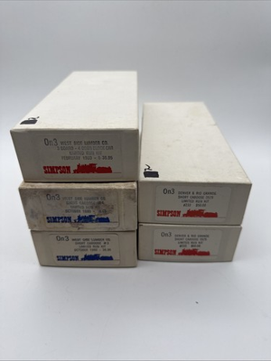 #ad #ad HOn3 Simpson Kit Lot of 5 Limited Run Kit #233 #3#4 February 1980 amp; Oct 80 $179.85