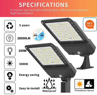IP65 300W LED Street Light Outdoor Parking Lot Pole Light Fixture - AC100 - 277V