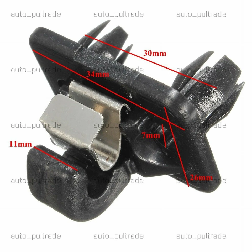 4PCS Sun Visor Clips BLACK For Audi A3 A4 A5 Q5 A7 B6 B7 B8 S4 S5 TT 8U0857562A - Image 4 of 4