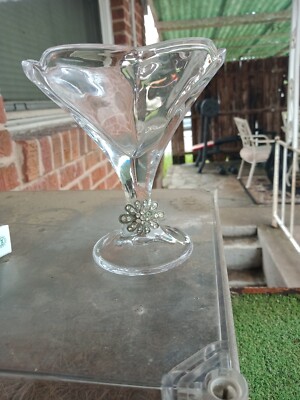 Debora Carlucci Swarovski Ice Cream/Candy Glass Dish