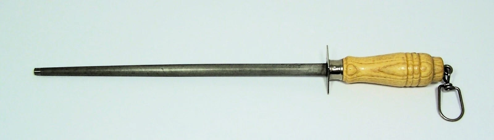 Lamson Honing Rod, Metal Hoop for Hanging, Wooden Handle, USA, 19'" OAL