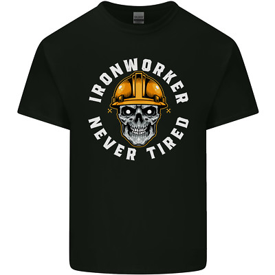 Iron Worker Scull Herren T-Shirt aus leichter Baumwolle