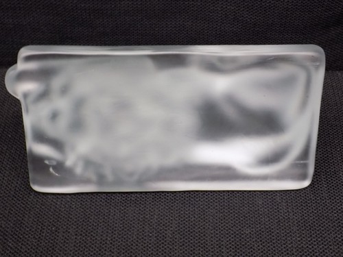 Viking Frosted Glass Sleeping Lion Vintage Paperweight Bookend - Picture 7 of 7