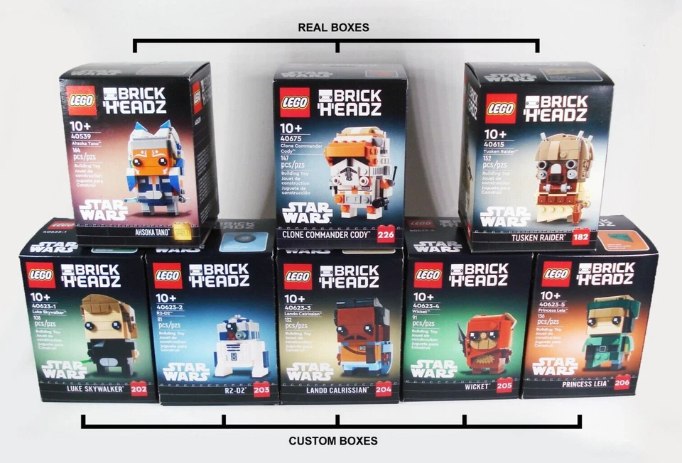 Lego Star Wars BrickHeadz en caja personalizada - Elige y elige Foto 4 de 4