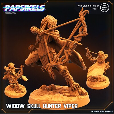 Viper Widow Skull Hunter Papsikels Miniature AvP, Predator