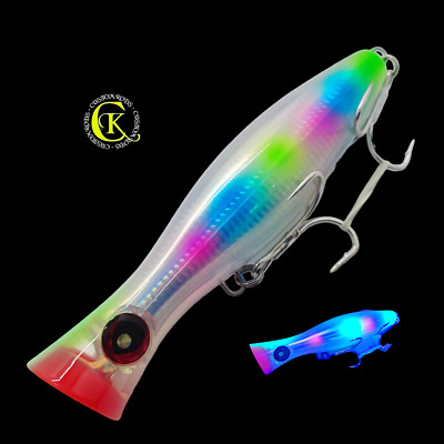 Popper 20cm Topwater Jerkbait Trolling Wobbler Saltwater Big Game GT Jack Mahi