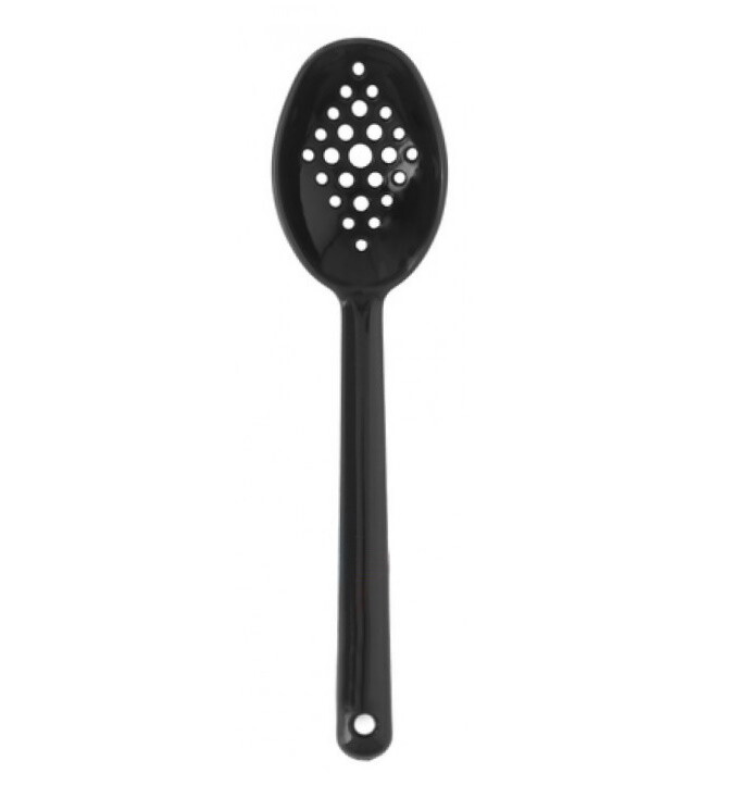 3PC Olive Spoon Black Straining Slotted Serving Pickle Jar Spoon