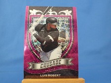 Luis Robert Chronicles Crusade 2021 #21 Purple Velocity Prizm