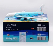 1:200 SQ Wings Diecast Aircraft Model Hi Fly  Airbus  A380  9H-MIP  Flaps Down