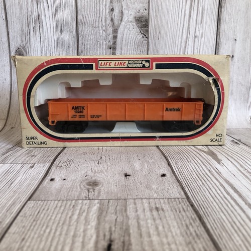 Vintage Life-Like Amtrak Gondola 8500 orange AMTK 13240 verpackt sehr guter Zustand | Zustand: Used