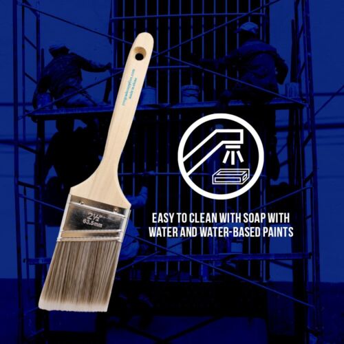 48PK 2.5"Angle House Wall,Trim Paint Brush Set Home Exterior or Interior Brushes - Picture 5 of 7