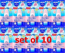 ROHTO UV Sunscreen Skin Aqua Super Moisture Milk Pink 40ml SPF50 PA   10pics